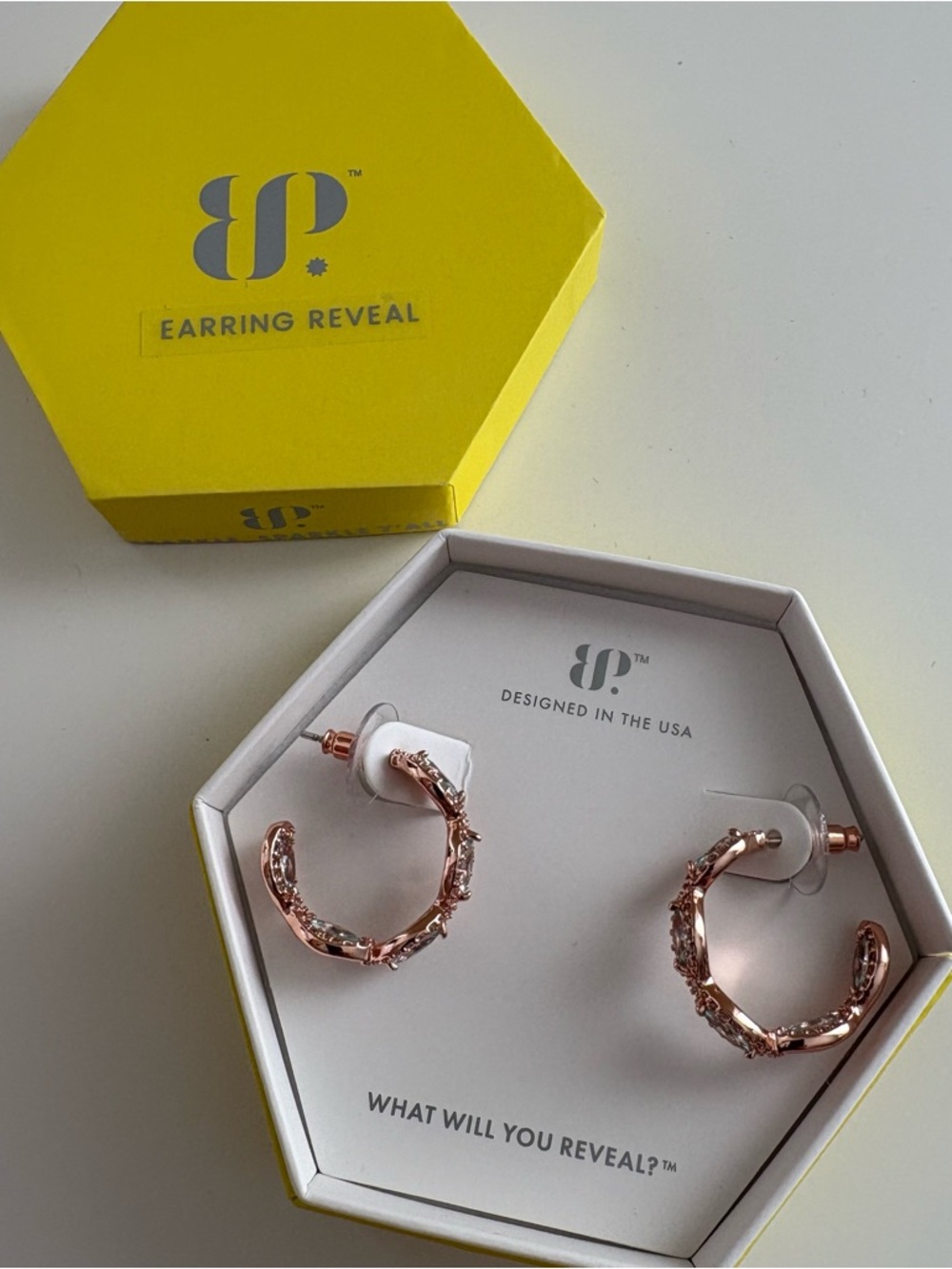 Bomb Party Petite & Timeless Earrings ER88712 Mint Tourmaline Rose Gold Plating